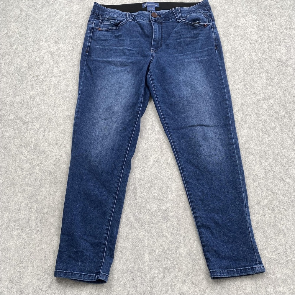 Democracy Ab Solution Skinny Jeans Womens 16P Blue Medium Wash BP0955RMJ